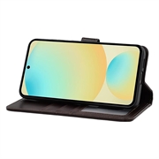 Samsung Galaxy S24 FE MyTPhone CardMate Nahkainen lompakkokotelo - Tummanruskea