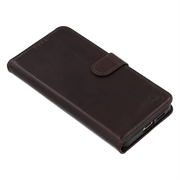 Samsung Galaxy S24 FE MyTPhone CardMate Nahkainen lompakkokotelo - Tummanruskea