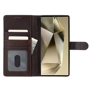 Samsung Galaxy S24 Ultra MyTPhone CardMate Nahkainen lompakkokotelo - Tummanruskea