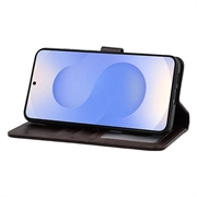 Samsung Galaxy S25+ MyTPhone CardMate Nahkainen lompakkokotelo - Tummanruskea