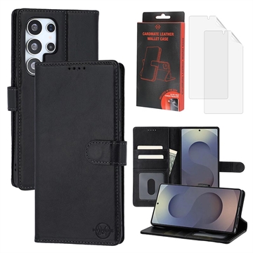 Samsung Galaxy S25 Ultra MyTPhone CardMate Nahkainen lompakkokotelo - Musta