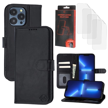 iPhone 13 Pro Max/12 Pro Max MyTPhone CardMate Nahkainen lompakkokotelo