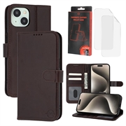 iPhone 15 MyTPhone CardMate Nahkainen lompakkokotelo