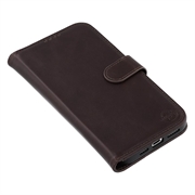 iPhone 15 Pro Max MyTPhone CardMate Nahkainen lompakkokotelo - Tummanruskea