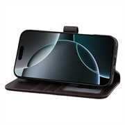 iPhone 16 Pro Max MyTPhone CardMate Nahkainen lompakkokotelo - Tummanruskea