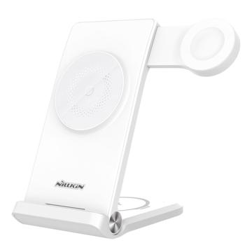 Nillkin Powertrio 3-in-1 MagSafe Langaton Laturi Samsungin Älykellon Laturilla