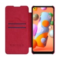 Nillkin Qin Series Samsung Galaxy A21 Lompakkokotelo - Punainen