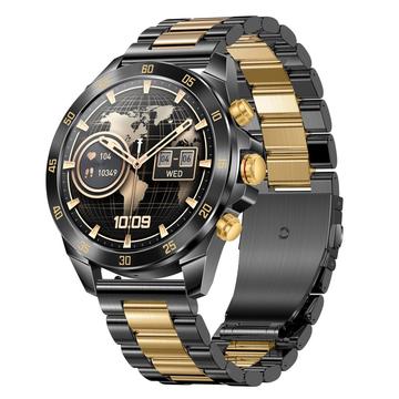 NX1 Pro Luxury Metal Business Smart Watch Terveysseuranta Bluetooth soittaminen Vedenpitävä urheilukello - Kulta