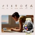NX17 1.19-tuumainen AMOLED Naisten vedenpitävä Bluetooth-soitto Smart Watch Fitness Tracker Smart Rannekoru - keltainen