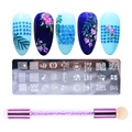 Nail Art Manikyyrimallit Silikoniharjalla