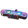 NewRixing NR555 Bluetooth-kaiutin kanssa Subwoofer & Värikäs LED-valo
