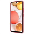 Nillkin Super Frosted Shield Samsung Galaxy A42 5G Suojakuori - Punainen