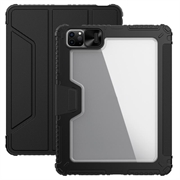 iPad Air 11 (2024)/iPad Pro 11 2022/2021/2020/iPad Air 2022/2020 Nillkin Bumper Smart Suojakotelo - Musta / Läpinäkyvä