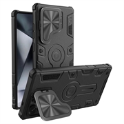 Samsung Galaxy S25 Ultra Nillkin CamShield Armor Prop Hybridikotelo - MagSafe-yhteensopiva - Musta