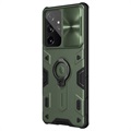 Nillkin CamShield Armor Samsung Galaxy S21 Ultra 5G Hybridikotelo - Vihreä