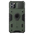 Nillkin CamShield Armor iPhone 11 Pro Max Hybridikotelo - Tummanvihreä