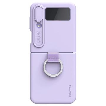 Nillkin CamShield Silky Samsung Galaxy Z Flip4 Silikonikotelo - Violetti