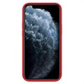 Nillkin Flex Pure iPhone 12 mini Liquid Silikoni Suojakuori - Punainen