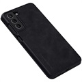 Nillkin Qin Samsung Galaxy S21 FE 5G Lompakkokotelo - Musta