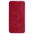 Nillkin Qin iPhone 12 mini Lompakkokotelo - Punainen