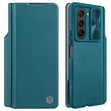 Samsung Galaxy Z Fold5 Nillkin Qin Pro Lompakkokotelo - Vihreä