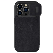 iPhone 15 Pro Max Nillkin Qin Pro Lompakkokotelo - Musta