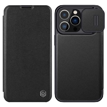 Nillkin Qin Pro Series iPhone 14 Pro Lompakkokotelo - Musta