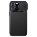 Nillkin Qin Pro Series iPhone 14 Pro Max Lompakkokotelo - Musta