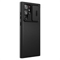 Nillkin Qin Pro Samsung Galaxy S22 Ultra 5G Lompakkokotelo - Musta