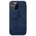 Nillkin Qin Pro Series iPhone 13 Pro Lompakkokotelo - Sininen