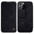 Nillkin Qin Pro Series iPhone 13 Pro Max Läppäkotelo - Musta