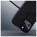 Nillkin Qin Pro Series iPhone 13 Pro Max Lompakkokotelo - Musta