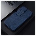Nillkin Qin Pro Series iPhone 13 Pro Max Lompakkokotelo - Sininen
