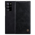 Nillkin Qin Series Samsung Galaxy Note20 Ultra Läppäkotelo - Musta