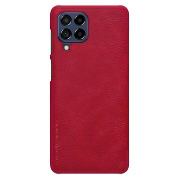 Nillkin Qin Sarja Samsung Galaxy M53 Lompakkokotelo - Punainen