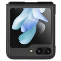 Samsung Galaxy Z Flip5 Nillkin Qin Series Hybridikotelo - Musta