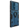 Nillkin CamShield Armor Samsung Galaxy S22 Ultra 5G Hybridikotelo - Sininen