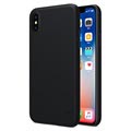 iPhone X / XS Nillkin Super Frosted Shield Kotelo - Musta