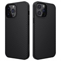 Nillkin Synthetic Hiilikuitu iPhone 13 Pro Suojakotelo - Musta