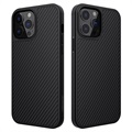 Nillkin Synthetic Hiilikuitu iPhone 13 Pro Max Suojakotelo - Musta