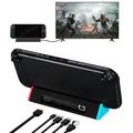 Nintendo Switch 2 -telakointiasema / -keskitin - HDMI, USB 3.0, USB-C, LAN - Musta