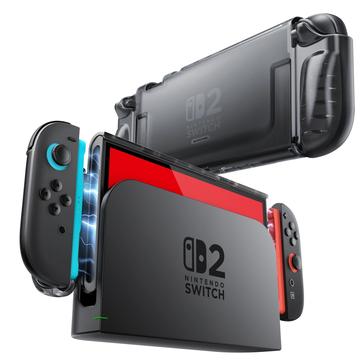 Nintendo Switch 2 Supcase Kristallikotelo - Pakkasen musta
