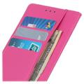 Nokia C21 Plus Lompakkokotelo Magneettisella Sulkijalla - Kuuma pinkki