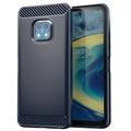 Nokia XR20 Harjattu TPU Suojakuori - Hiilikuitu