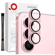 Samsung Galaxy S26 Northjo Täydellinen suojaus Matta metalli ja karkaistu lasi kameran objektiivin suojus - Pinkki
