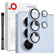 Samsung Galaxy S26 Ultra Northjo Täydellinen suojaus Matta metalli ja karkaistu lasi kameran objektiivin suojus - Sininen