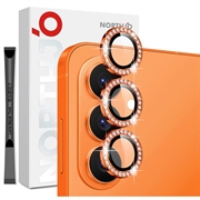 Samsung Galaxy S26+ Northjo Setti kameran linssinsuojista strasseilla - Oranssi