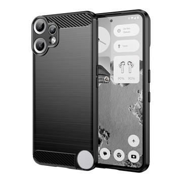 Nothing CMF Phone 2 Pro Harjattu TPU Suojakuori - Hiilikuitu