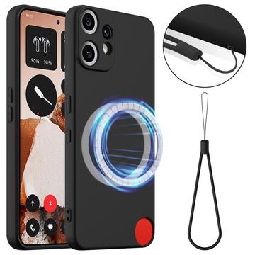 Nothing CMF Phone 2 Pro Nestemäinen Silikoni Suojakuori - MagSafe-yhteensopiva - Musta