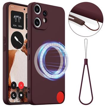 Nothing CMF Phone 2 Pro Nestemäinen Silikoni Suojakuori - MagSafe-yhteensopiva - Viininpunainen